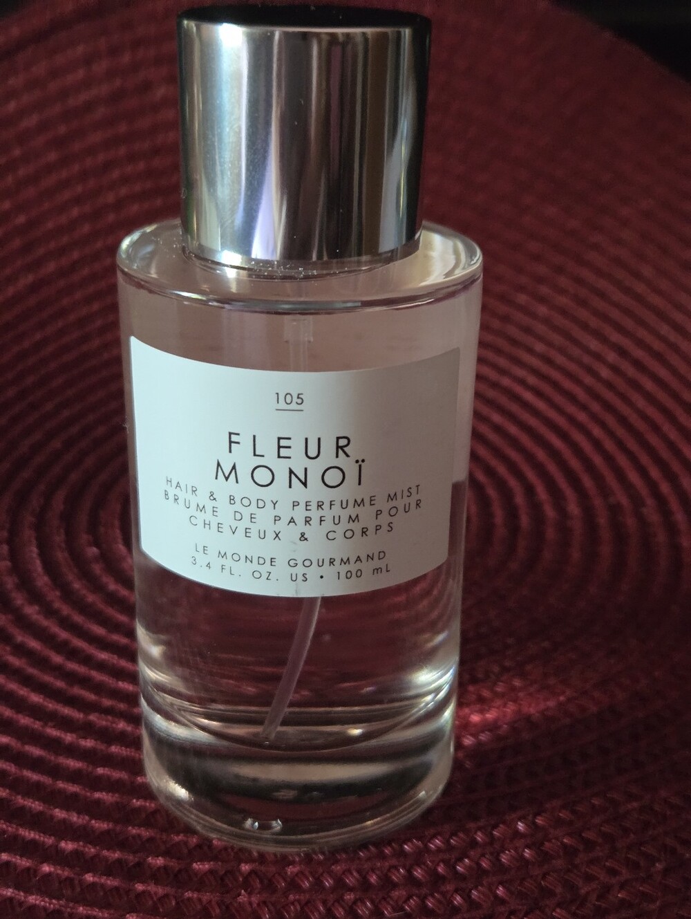 Fleur Monoi Hair & Body Perfume Mist #105 - Pale Pink Bottle